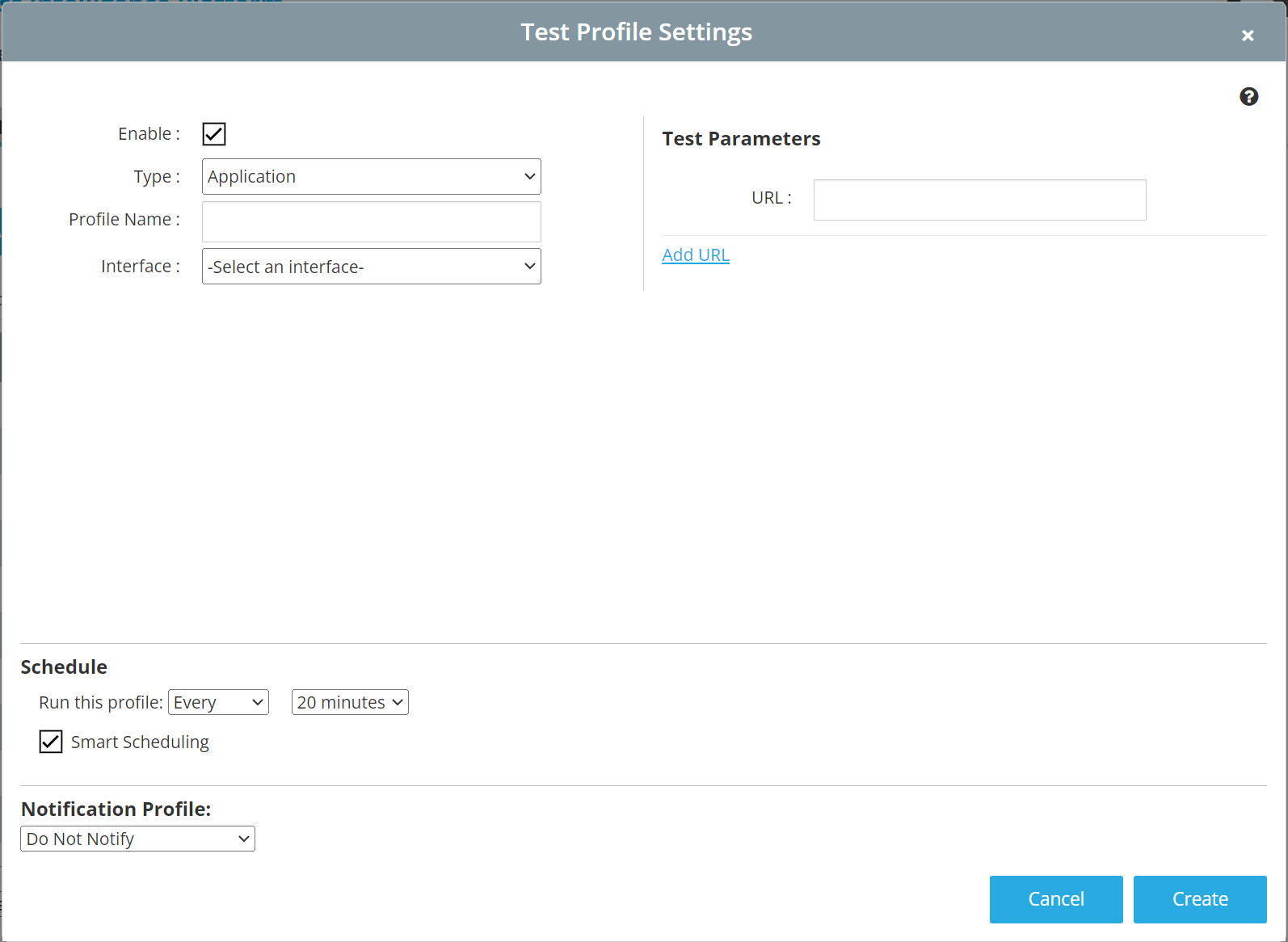 Application Test Setup