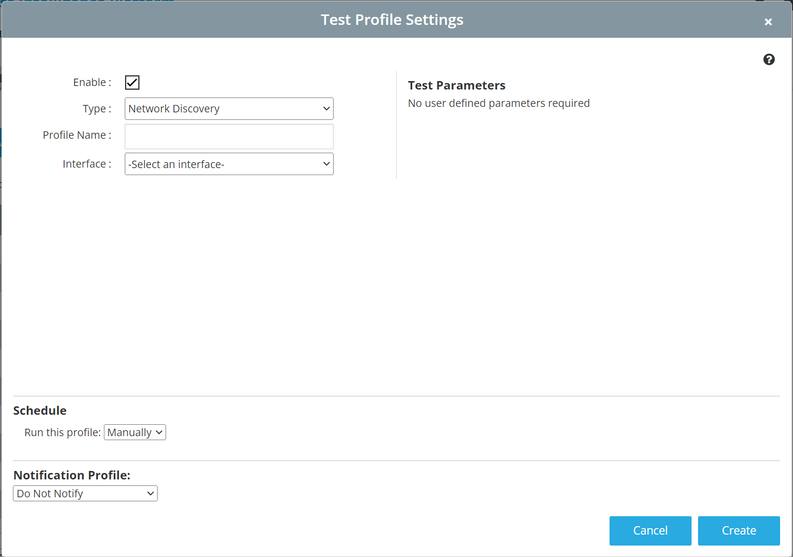 Network Discovery Test Setup