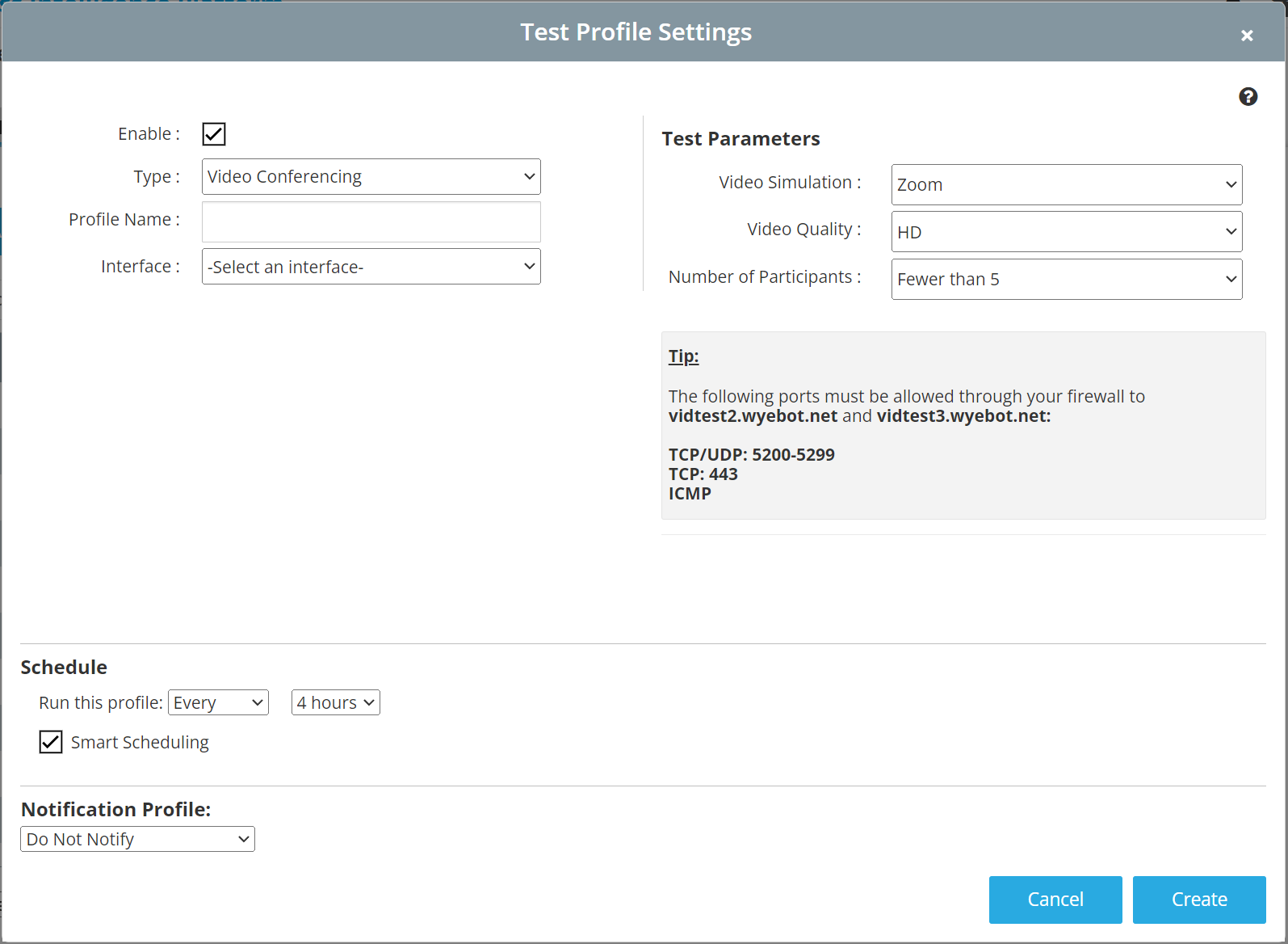 Video Conferencing Test Setup