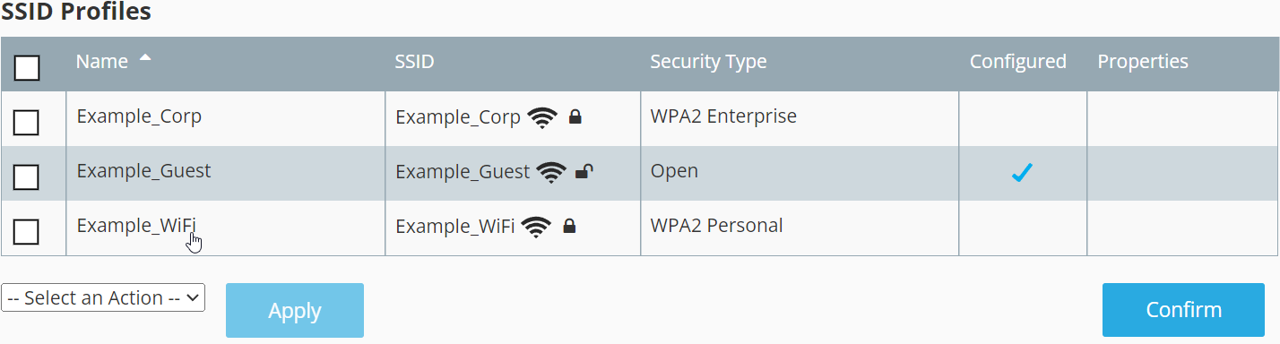 Select SSID